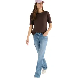 Cecil T-Shirt Slubyarn Braun L