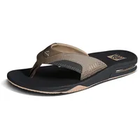 REEF Herren Fanning Flip-Flop, Fossil/Raven, 10 - 43 EU