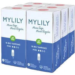 MYLILY Bio-Tampon Mini 6er Vorratspack