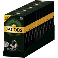 JACOBS Kapseln Espresso 12 Ristretto 100 Nespresso®* kompatible Kaffeekapseln