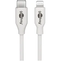 Wentronic Goobay Lightning/USB-C Lade- und Synchronisationskabel 1.0m Retail Polybag weiß