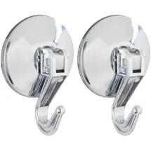 Wenko Handtuchhaken 2er Set Silber