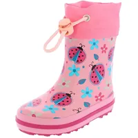 Beck Mädchen Lucky Beetle Gummistiefel, Pink, 20 EU