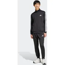 adidas 3-Streifen French Terry Trainingsanzug Schwarz XXL