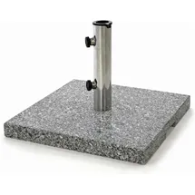 VCM Schirmständer Granit 45 x 45 cm Grau