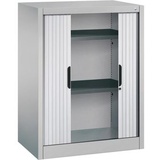 Californian Products CP Omnispace Rollladenschrank silber 2 Fachböden 80,0 x 42,0 x 103,0 cm