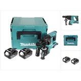 Makita DHR 264 2x 18 V / 36 V Akku-Bohrhammer SDS-PLUS im Makpac + 2x BL 1860 6,0 Ah Akku - ohne Ladegerät