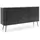 Deine Möbel 24 Kommode 168 x 87 x 39 cm Weiß/Schwarz/Beige/Gold