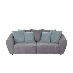 smart Big Sofa  Saturo ¦ grau ¦ Maße (cm): B: 250 H: 81 T: 106