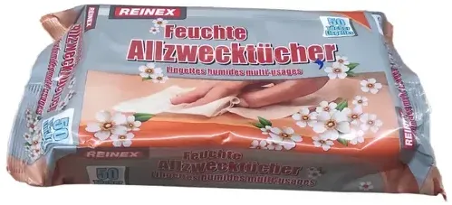 Feuchttuch Reinex Feuchte Allzwecktücher 50er Pack die schnelle Hilfe wenn doch mal was daneben gegangen ist