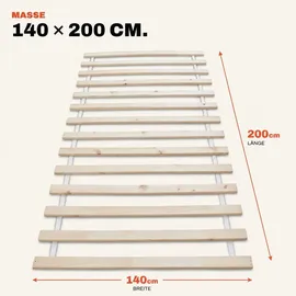 wolkenland Lattenrost PREMIUM Rollrost 14 Latten 140 x 200 cm
