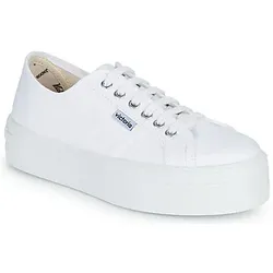 Victoria  Sneaker BLUCHER LONA PLATAFORMA  in Weiss, 36
