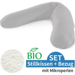 Mikroperlen Bio-Jersey grau