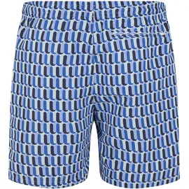 URBAN CLASSICS Badeshorts Urban Classics Pattern Swim Short Blau XL