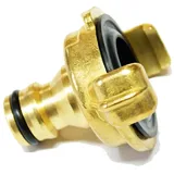 PUTEUS Gartenschlauchadapter Messing gold