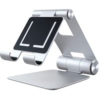 Satechi R1 Aluminum Hinge Holder, Tablet-Stand 4-13", Silver, faltbar