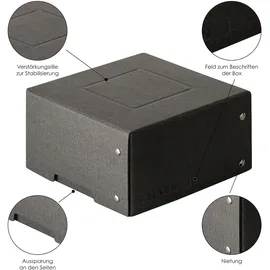 Falken Aufbewahrungsbox PureBox 150 x 150 x 85 mm 1-tlg. schwarz