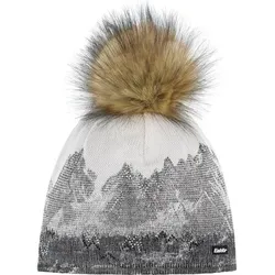 EISBÄR Damen Mütze Draw Lux Crystal, schwarz-white/real, ONE SIZE