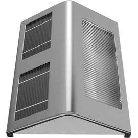 monzana Solarleuchte Edelstahl 4er Set IP65 Dämmerungssensor schwarz
