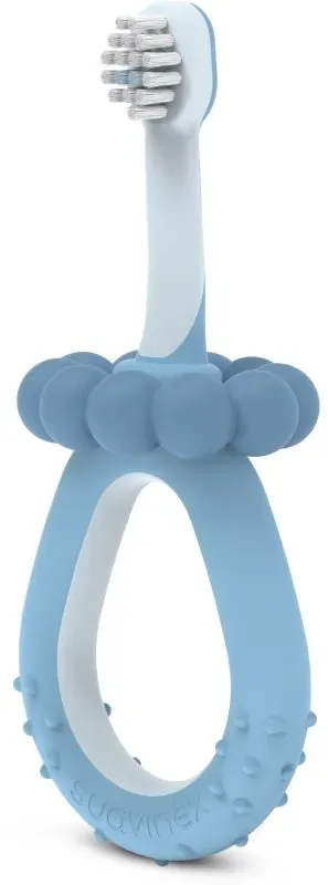 Suavinex Baby Training Toothbrush Zahnbürste für Kinder 0-2 y Blue 1 St.