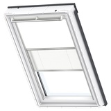 VELUX Verdunkelungs-Rollo Duo DFD P06 1025S Weiß/Weiß Schiene: alu