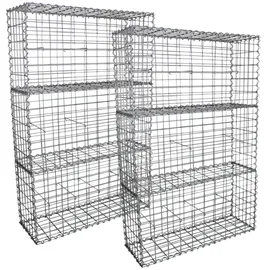 MonsterShop Gabionen Steinkorb Hochbeet 100 x 50 x 30 cm