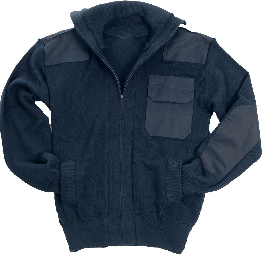 Mil-Tec Strick, Textiljacke - Dunkelblau - 54