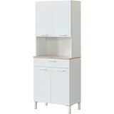 fanmuebles Küchenschrank Kira 72 x 40 x 186 cm Weiß