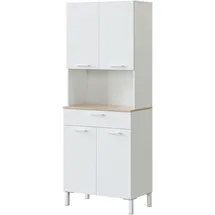 fanmuebles Küchenschrank Kira 72 x 40 x 186 cm Weiß