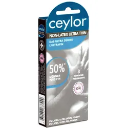 «Non-Latex Ultra Thin» ultradünne, latexfreie Kondome (3 Kondome) 3 St
