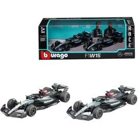 BBURAGO F1 Mercedes AMG W15E ́24 2er-Set 1:43 Modellauto