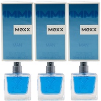 Mexx MAN 3 x 50ml Eau de Toilette EdT Spray for men Natural Spray