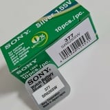 Sony - caja 10 pilas boton 377