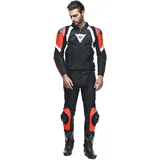 Dainese Avro 4 2-tlg. matt-schwarz/neon-rot/weiß 52