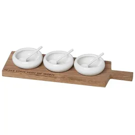 räder 14064 PET - Salz & Kräuter Set - Porzellan - Holz - 24x7,5x2,5cm