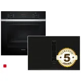 Siemens PQ314IV0SZ, Einbau-Backofen-Set, ED851BS16E + HB273ABS3, Einbau-Backofen, Kochfeld mit Dunstabzug (Induktion)