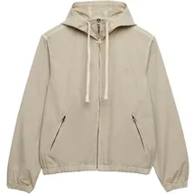 Superdry Hooded Washed Twill Jacke Damen Beige S