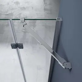 doporro Eck-Duschkabine Eckdusche 90x120x190cm Glasdusche Esg-sicherheitsglas Klarglas inkl. Easy-clean-beschichtung und DIN-Anschlüssen