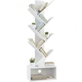 Relaxdays Bücherregal 38 x 20 x 113 cm Weiß