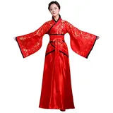 keepmore Chinesisch Hanfu Kostüm - Vintage Tang Anzug Traditionell Uralt Prinzessin Performance Bekleidung Tanz Kleid - M