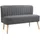 Homcom 2-Sitzer Stoffsofa 117x56,5x77cm