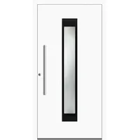 Schüco Aluminium Haustür "ROSALIA" ADS 75.SI RC2 Weiß RAL 9016 beidseitig innen öffnend DIN links