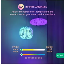 Nous P8 Smarte WLAN Lampe RGB, GU10, 2er Set