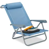 Relaxdays Campingstuhl Relaxdays Blau
