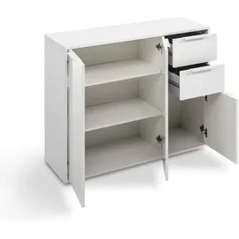 Composad Kommode Espresso Dekor Weiß