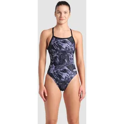 Badeanzug Damen arena Team Crackle Challenge-Back - Black-team Black - 32
