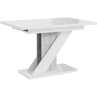 MEBLINI Esstisch Ausziehbar - Esszimmertisch Modern - Küchentisch - Säulentisch - Ausziehtisch - Dining Table - Esszimmertische - 120-160x80x75cm...