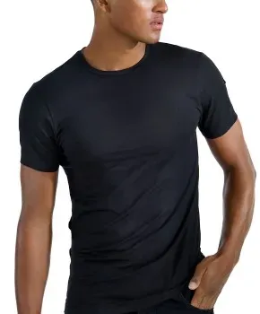 Bread and Boxers Crew-Neck Tencel T-Shirt Schwarz Tencel Medium Herren