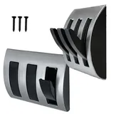 HABA B.V. Garderobenhaken Garderobe Kleiderhaken Klapphaken Haken 3fach klappbar silber schwarz
