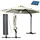 Brast Alu Ampelschirm Ø 300 cm beige inkl. LEDs